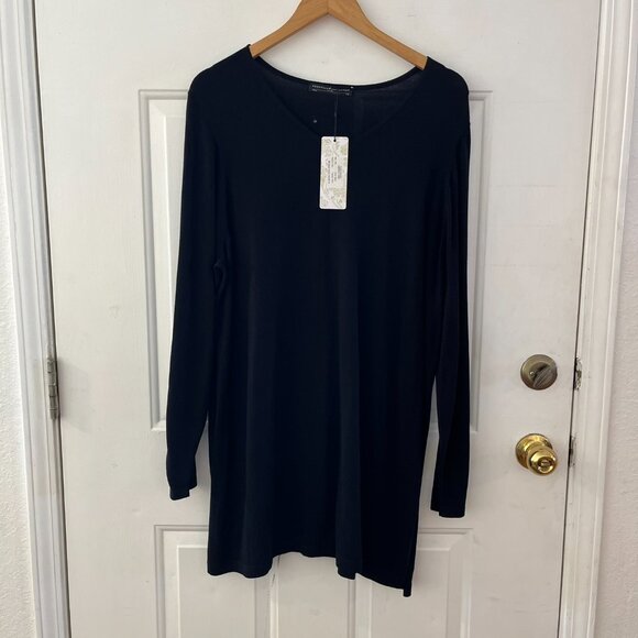 Peruvian Connection Black Plus-Size Gabrielle Tunic & Gabrielle Pants Sz XXL - Picture 2 of 14